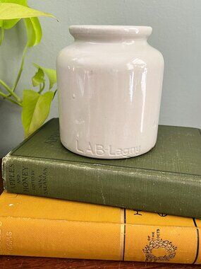 LAB Lagny French Stoneware Crock Rustic Farmhouse Vase